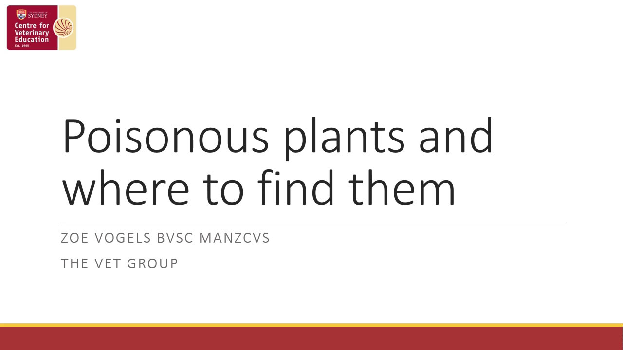 Poisonous Plants and Where to Find Them