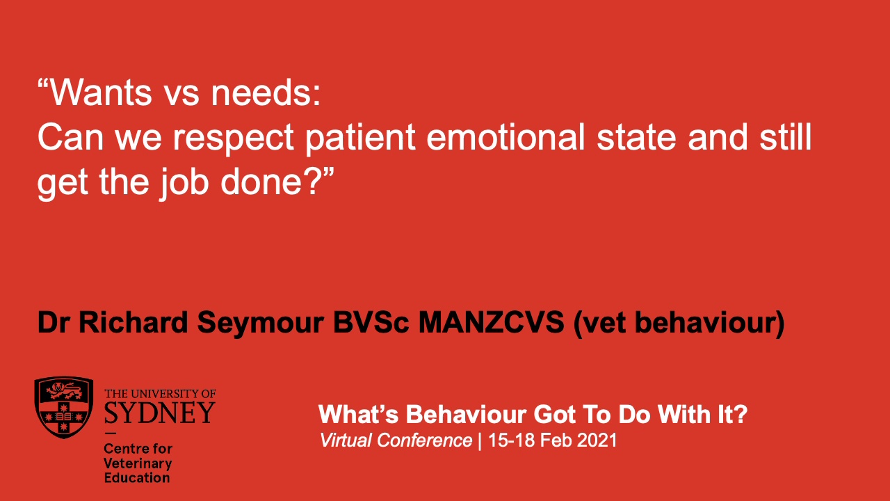 Wants Vs Needs; Can We Respect Patient Emotional State & Still Get The Job Done?